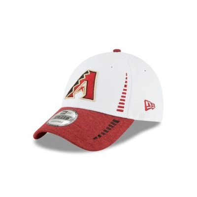 White Arizona Diamondbacks Hat - New Era MLB Speed Tech 9FORTY Adjustable Caps USA0382645